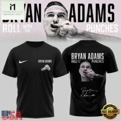 Bryan Adams Roll With The Punches Tour 2026 27 Limited Edition Signature T Shirt, Popular 3D Music Tee Bryan Adams Roll With The Punches Tour 2026 27 Limited Edition Signature T Shirt