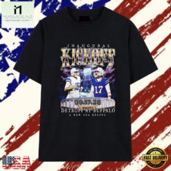 Buffalo Bills Inaugural Kickoff Detroit at Buffalo A New Era Begins T Shirt, Stylish 2D Graphic Shirt Buffalo Bills Inaugural Kickoff Detroit AT Buffalo A New Era Begins T Shirt