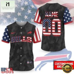 Buffalo Bills NFL American Pride Custom Baseball Jersey Shirt , NFL Game Day Jersey Buffalo Bills Nfl American Pride Custom Baseball Jersey Shirt
