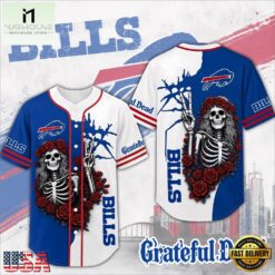 Buffalo Bills NFL Game Day Grateful Dead Baseball Jersey Shirt, NFL Game Day Jersey Buffalo Bills Nfl Game Day Grateful Dead Baseball Jersey Shirt