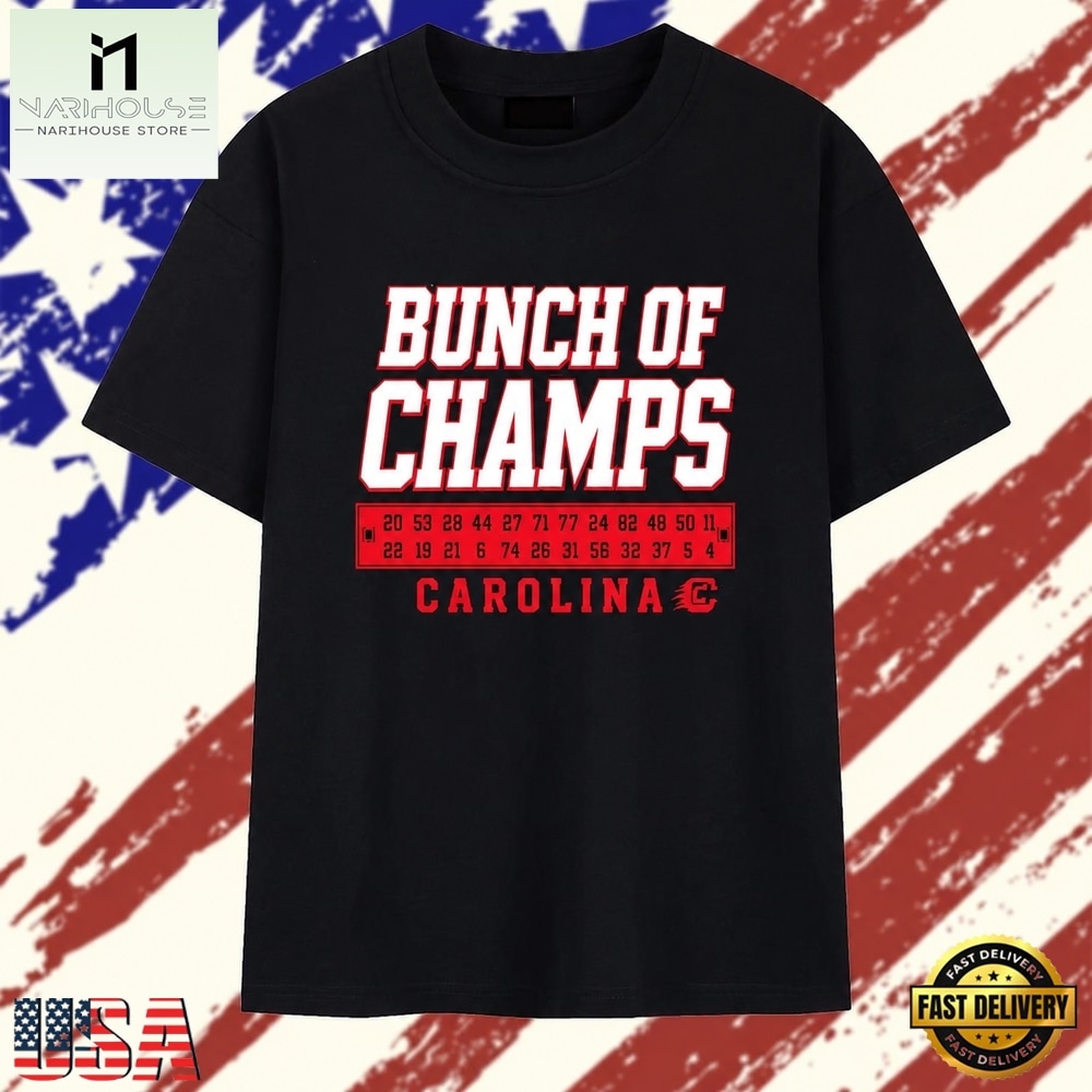 Bunch of Champs Carolina Hurricanes Roster Numbers T Shirt , Stylish 2D Graphic Shirt Bunch of Champs Carolina Hurricanes Roster Numbers T Shirt , Stylish 2D Graphic Shirt