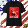 Caitlin Clark Indiana Fever 1500 Points in 78 Games T Shirt , Stylish 2D Graphic Shirt Caitlin Clark Indiana Fever 1500 Points IN 78 Games T Shirt