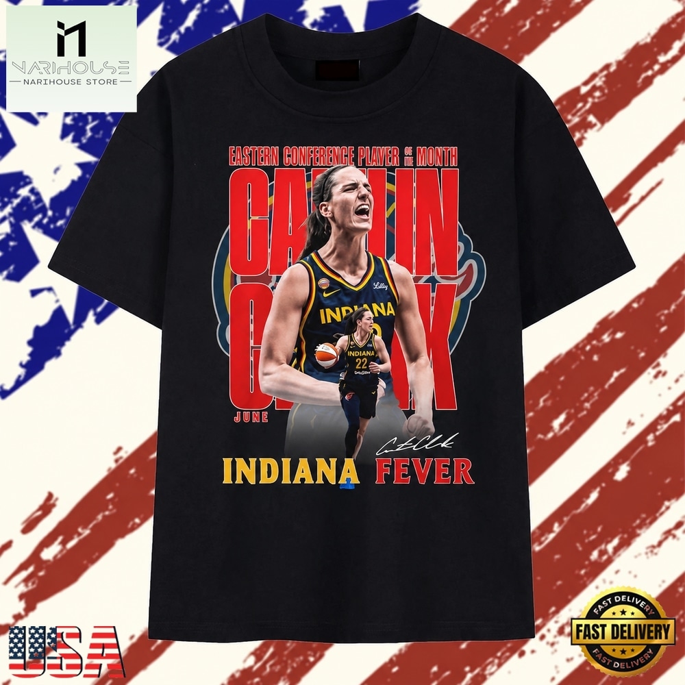 Caitlin Clark Player Of The Month Indiana Fever WNBA T Shirt , Stylish 2D Graphic Shirt Caitlin Clark Player Of The Month Indiana Fever WNBA T Shirt , Stylish 2D Graphic Shirt