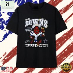 Caleb Downs The Quarterback Wrangler Dallas Cowboys close up T Shirt , Stylish 2D Graphic Shirt Caleb Downs The Quarterback Wrangler Dallas Cowboys Close UP T Shirt