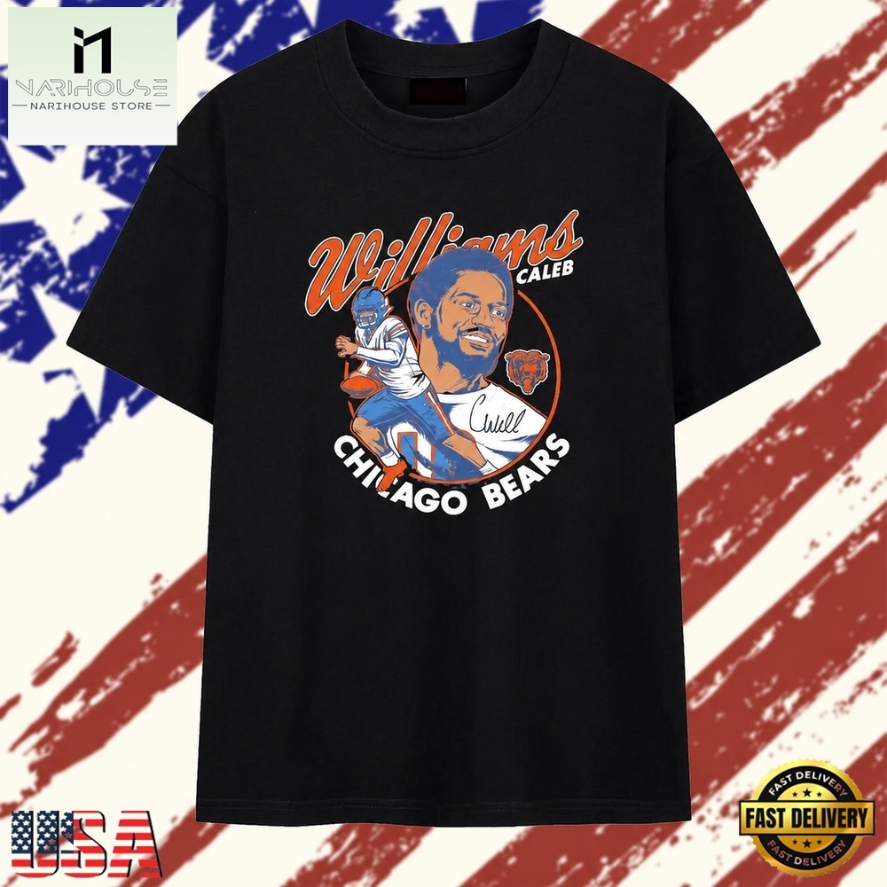 Caleb Williams Chicago Bears signature NFL T Shirt , Stylish 2D Graphic Shirt Caleb Williams Chicago Bears signature NFL T Shirt , Stylish 2D Graphic Shirt