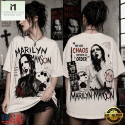 Chaos Dressed as Order Marilyn Manson 3D Shirt , Music Fans 3D T Shirt Chaos Dressed AS Order Marilyn Manson 3D Shirt