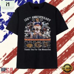 Chicago Bears 106th Anniversary 1920 2026 Legends Signatures T Shirt, Stylish 2D Graphic Shirt Chicago Bears 106th Anniversary 1920 2026 Legends Signatures T Shirt