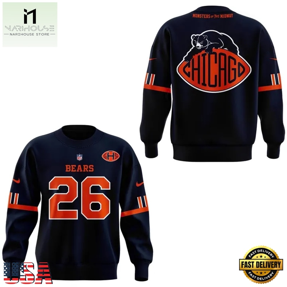 Chicago Bears Inspired by the past Built for the future Exclusives 2026 Sweatshirt, Hot 3D Shirt Trend Chicago Bears Inspired by the past Built for the future Exclusives 2026 Sweatshirt, Hot 3D Shirt Trend