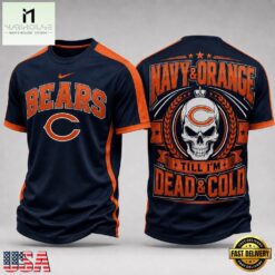 Chicago Bears NFL Till I’m Dead Forever Skull Fan Pride 3D Shirt, NFL Sporty Shirt Chicago Bears Nfl Till I M Dead Forever Skull Fan Pride 3D Shirt