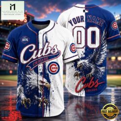 Chicago Cubs 2026 MLB Eagle America Personalized Baseball Jersey , MLB Sports Baseball Jersey Chicago Cubs 2026 Mlb Eagle America Personalized Baseball Jersey