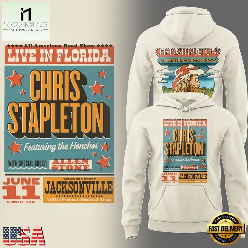 Chris Stapleton All American Road Show 2026 New Hoodie , Music Fans 3D T Shirt Chris Stapleton All American Road Show 2026 New Hoodie , Music Fans 3D T Shirt