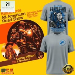 Chris Stapleton Show x Detroit Lions 2026 T Shirt , Music Fans 3D T Shirt Chris Stapleton Show X Detroit Lions 2026 T Shirt