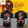 Chris Stapleton x Atlanta Falcons Mascot All American Road Show 2026 Black T Shirt, Popular 3D Music Tee Chris Stapleton X Atlanta Falcons Mascot All American Road Show 2026 Black T Shirt