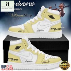 Cian Ducrot The Dream Ship Tour 2026 Signature Yellow Air Jordan 1 Shoes