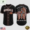 Cincinnati Bengals NFL Stand For The Flag Kneel For The Cross Baseball Jersey Shirt , NFL Game Day Jersey Cincinnati Bengals Nfl Stand For The Flag Kneel For The Cross Baseball Jersey Shirt
