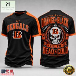 Cincinnati Bengals NFL Till I’m Dead Forever Skull Fan Pride 3D Shirt, NFL Sporty Shirt Cincinnati Bengals Nfl Till I M Dead Forever Skull Fan Pride 3D Shirt