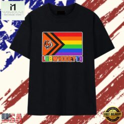 Cincinnati Bengals pride flag LGBWhodeyTQ T Shirt , Stylish 2D Graphic Shirt Cincinnati Bengals Pride Flag Lgbwhodeytq T Shirt