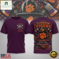 Clemson Tigers 2026 NCAA Firefighter Built for the Fire 3D Shirt , NCAA College 3D Shirt Clemson Tigers 2026 Ncaa Firefighter Built For The Fire 3D Shirt