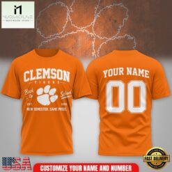 Clemson Tigers NCAA Campus Pride Back to School 2026 Personalized 3D Shirt , NCAA College 3D Shirt Clemson Tigers Ncaa Campus Pride Back TO School 2026 Personalized 3D Shirt