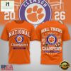 Clemson Tigers NCAA Road to Glory 2026 Football Champions 3D Shirt , NCAA College 3D Shirt Clemson Tigers Ncaa Road TO Glory 2026 Football Champions 3D Shirt