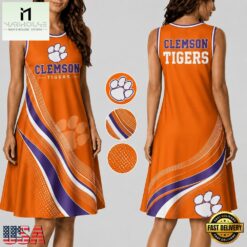 Clemson Tigers NCAA Team Pride Women's Sleeveless Dress, NCAA Women Team Dress Clemson Tigers Ncaa Team Pride Women S Sleeveless Dress