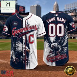 Cleveland Guardians 2026 MLB Eagle America Personalized Baseball Jersey , MLB Sports Baseball Jersey Cleveland Guardians 2026 Mlb Eagle America Personalized Baseball Jersey