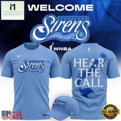 Cleveland Sirens 2028 WNBA Hear The Call T Shirt , Trending New Design Shirt Cleveland Sirens 2028 Wnba Hear The Call T Shirt