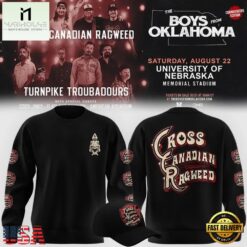Cross Canadian Ragweed x Nebraska 2026 Black Sweatshirt, Popular 3D Music Tee Cross Canadian Ragweed X Nebraska 2026 Black Sweatshirt
