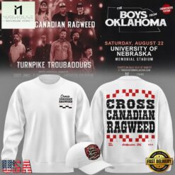 Cross Canadian Ragweed x Nebraska 2026 White Sweatshirt, Popular 3D Music Tee Cross Canadian Ragweed X Nebraska 2026 White Sweatshirt
