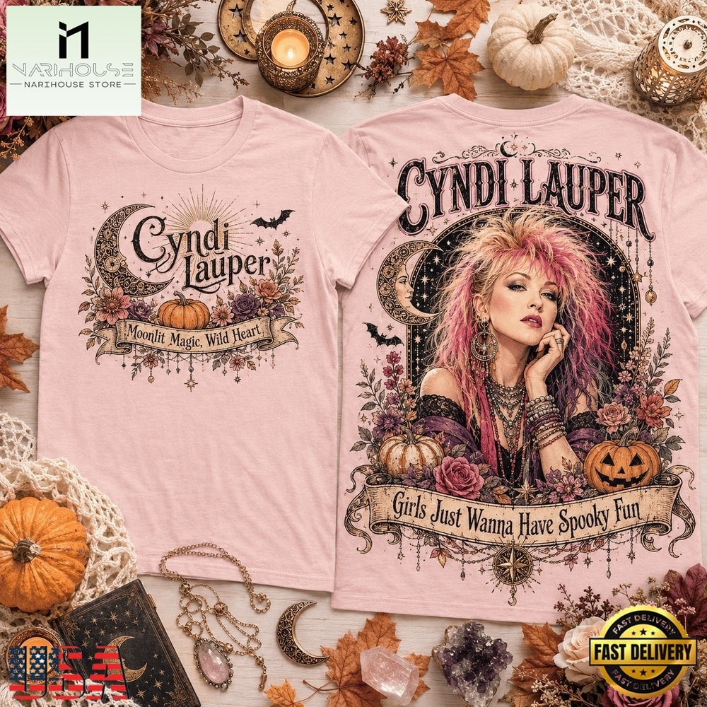 Cyndi Lauper Crystal Coven Pumpkin Collector 3D Shirt, Popular 3D Music Tee Cyndi Lauper Crystal Coven Pumpkin Collector 3D Shirt, Popular 3D Music Tee