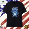 Dallas Cowboys and Seattle Mariners ripped logo T Shirt , Stylish 2D Graphic Shirt Dallas Cowboys And Seattle Mariners Ripped Logo T Shirt
