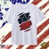 Dallas Cowboys and Wisconsin Badgers ripped skin logo T Shirt, Stylish 2D Graphic Shirt Dallas Cowboys And Wisconsin Badgers Ripped Skin Logo T Shirt