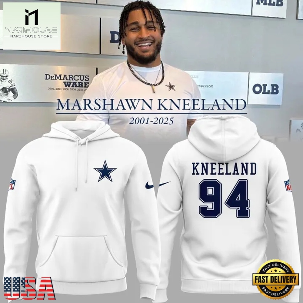 Dallas Cowboys In Memoriam Marshawn Kneeland White Hoodie Shirt, Hot 3D Shirt Trend Dallas Cowboys In Memoriam Marshawn Kneeland White Hoodie Shirt, Hot 3D Shirt Trend