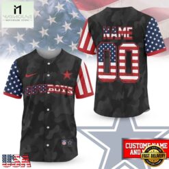 Dallas Cowboys NFL American Pride Custom Baseball Jersey Shirt , NFL Game Day Jersey Dallas Cowboys Nfl American Pride Custom Baseball Jersey Shirt