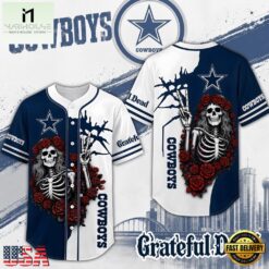 Dallas Cowboys NFL Game Day Grateful Dead Baseball Jersey Shirt, NFL Game Day Jersey Dallas Cowboys Nfl Game Day Grateful Dead Baseball Jersey Shirt