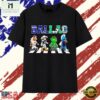 Dallas Rangers Cowboys Stars and Mavericks mascot road on corsswark T Shirt, Stylish 2D Graphic Shirt Dallas Rangers Cowboys Stars And Mavericks Mascot Road ON Corsswark T Shirt