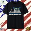 Dallas Wings 2026 Skyline Roster Word Art Basketball T Shirt , Stylish 2D Graphic Shirt Dallas Wings 2026 Skyline Roster Word Art Basketball T Shirt