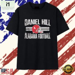 Daniel Hill Alabama football distressed number 4 T Shirt , Stylish 2D Graphic Shirt Daniel Hill Alabama Football Distressed Number 4 T Shirt