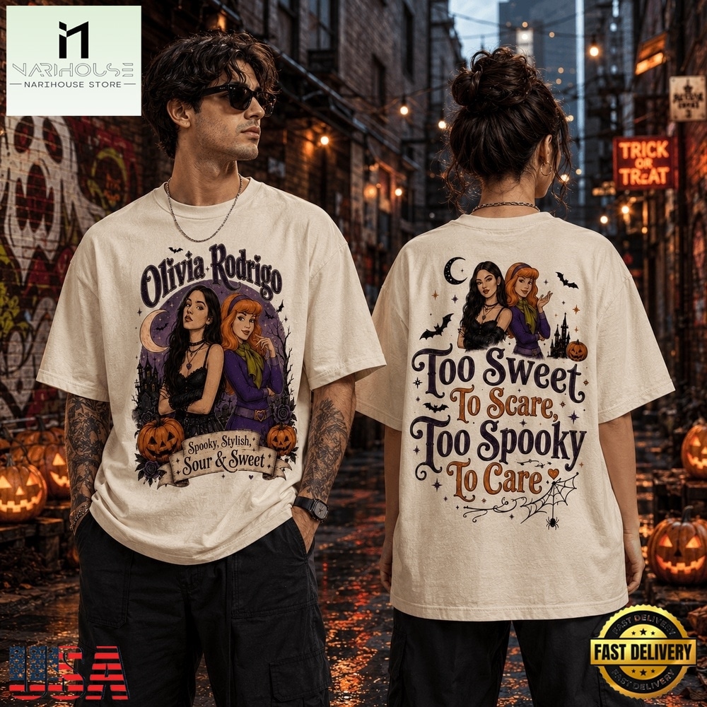 Daphne x Olivia Sour & Sweet Halloween 3D Shirt, Popular 3D Music Tee Daphne x Olivia Sour & Sweet Halloween 3D Shirt, Popular 3D Music Tee
