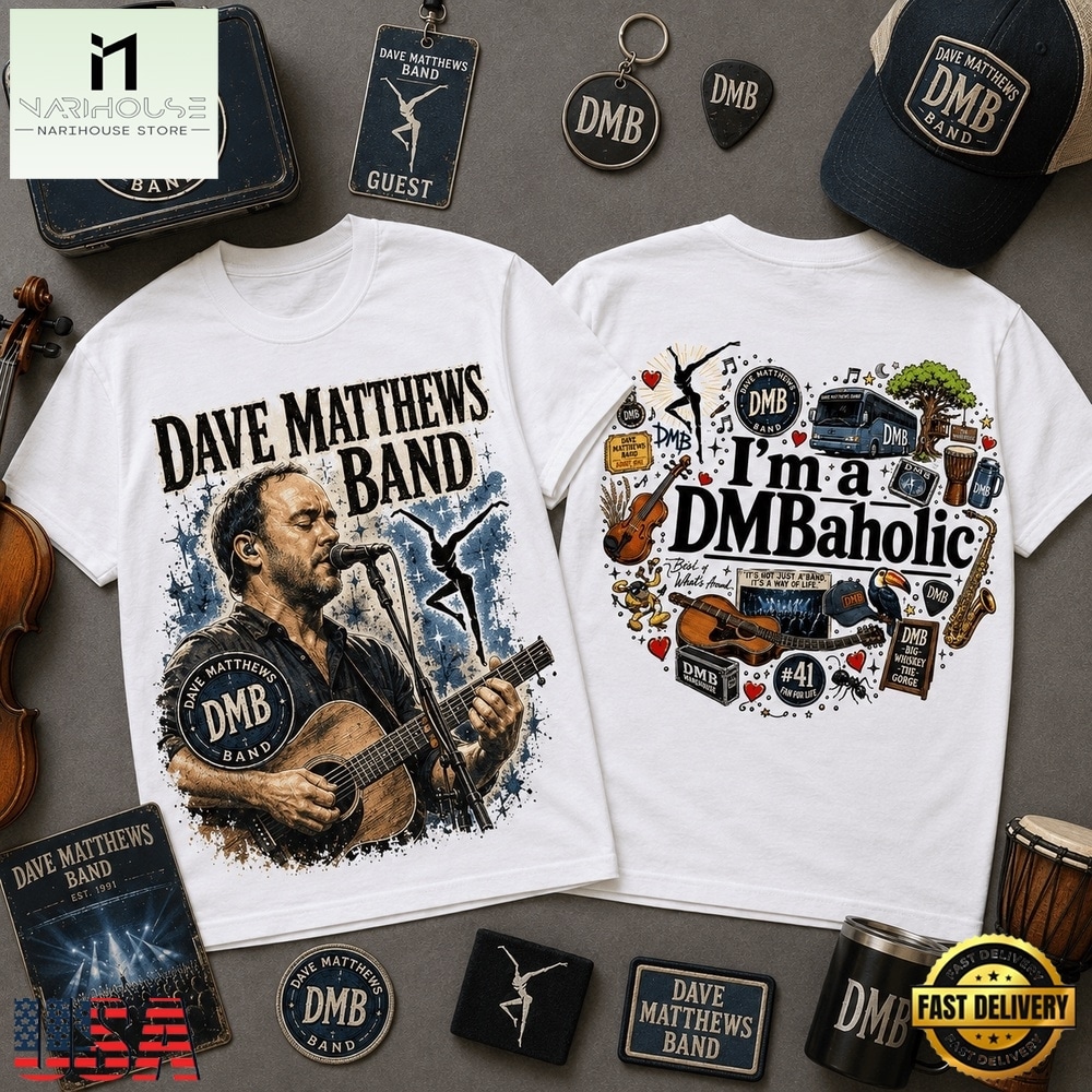 Dave Matthews Band I’m a DMBaholic Vintage 3D Shirt , Popular 3D Music Tee Dave Matthews Band I’m a DMBaholic Vintage 3D Shirt , Popular 3D Music Tee