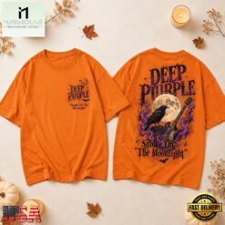 Deep Purple Smoke On The Moonlight Halloween 3D Shirt, Popular 3D Music Tee Deep Purple Smoke ON The Moonlight Halloween 3D Shirt