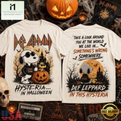 Def Leppard Snoopy Halloween Haunted Rock 3D Shirt, Popular 3D Music Tee Def Leppard Snoopy Halloween Haunted Rock 3D Shirt