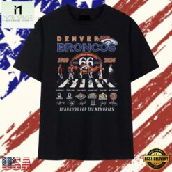Denver Broncos 66th Anniversary 1960 2026 Legends Signatures T Shirt, Stylish 2D Graphic Shirt Denver Broncos 66th Anniversary 1960 2026 Legends Signatures T Shirt