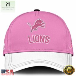 Detroit Lions 2026 x Breast Health Awareness Night Limited Edition Cap, Trending Cap Style Detroit Lions 2026 X Breast Health Awareness Night Limited Edition Cap