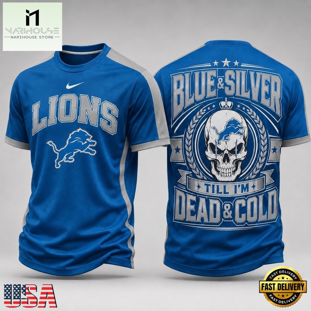 Detroit Lions NFL Till I’m Dead Forever Skull Fan Pride 3D Shirt, NFL Sporty Shirt Detroit Lions NFL Till I’m Dead Forever Skull Fan Pride 3D Shirt, NFL Sporty Shirt