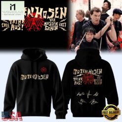 Die Toten Hosen Trink Aus Wir Müssen Gehen Tour 2026 27 Black 3D Hoodie , Popular 3D Music Tee Die Toten Hosen Trink Aus Wir Mussen Gehen Tour 2026 27 Black 3D Hoodie