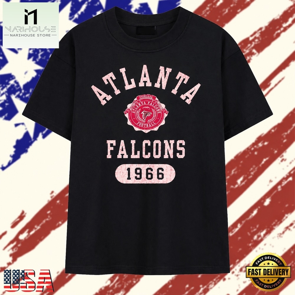 Distressed Atlanta Falcons 1966 National Football Conference logo T Shirt, Stylish 2D Graphic Shirt Distressed Atlanta Falcons 1966 National Football Conference logo T Shirt, Stylish 2D Graphic Shirt