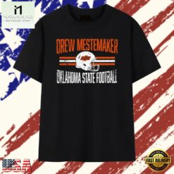 Distressed Drew Mestemaker Oklahoma State football T Shirt , Stylish 2D Graphic Shirt Distressed Drew Mestemaker Oklahoma State Football T Shirt