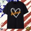 Distressed Houston Astros heart MLB baseball T Shirt, Stylish 2D Graphic Shirt Distressed Houston Astros Heart Mlb Baseball T Shirt