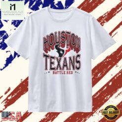 Distressed Houston Texans Battle Red Logo T Shirt , Stylish 2D Graphic Shirt Distressed Houston Texans Battle Red Logo T Shirt